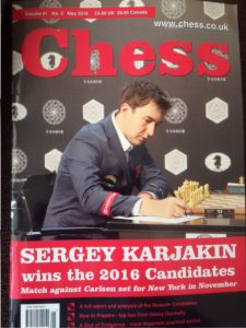 May 2016 issue of CHESS magazine